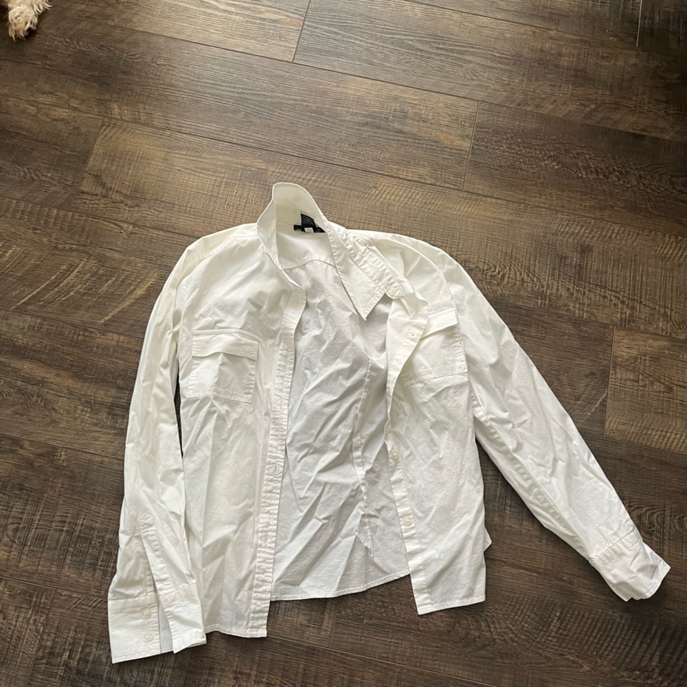 white button up